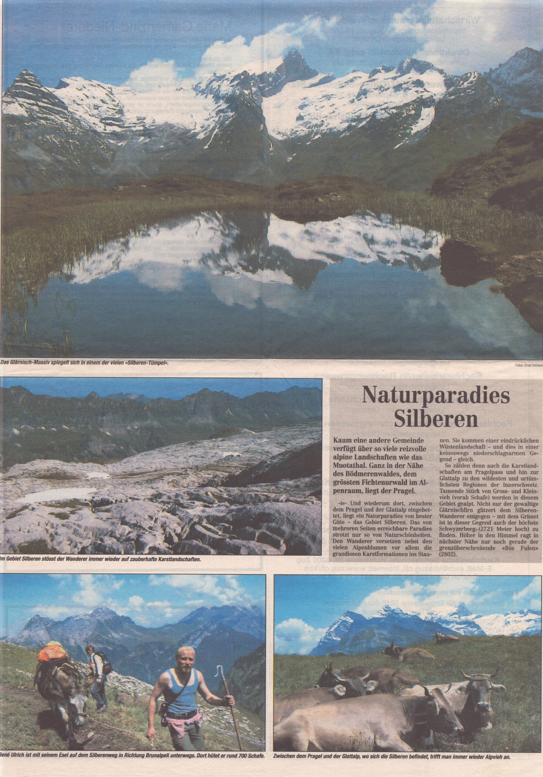 Natur im Muotatal
Ernst Immoos, Bote der Urschweiz, 2000, Ze310