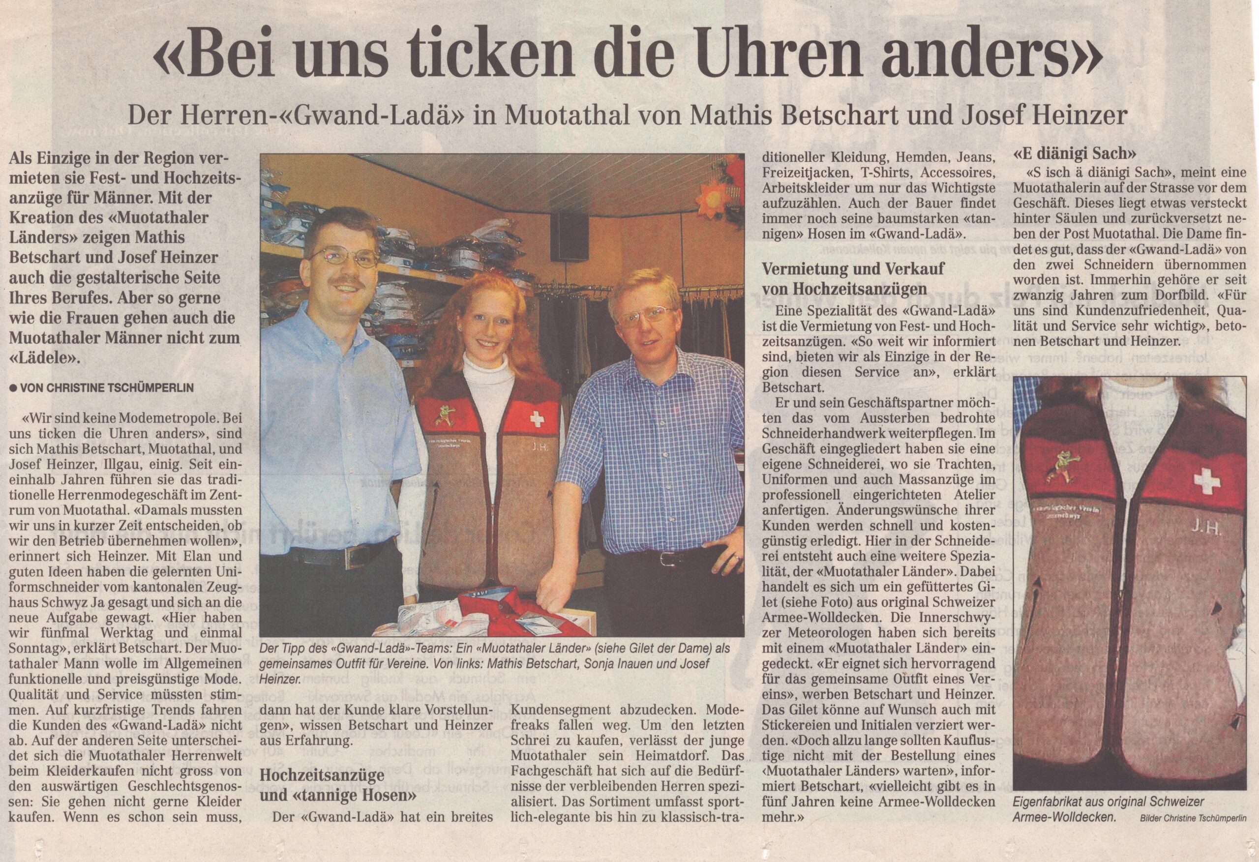 Mathis Betschart
Christine Tschümperlin, Bote der Urschweiz, Ze311