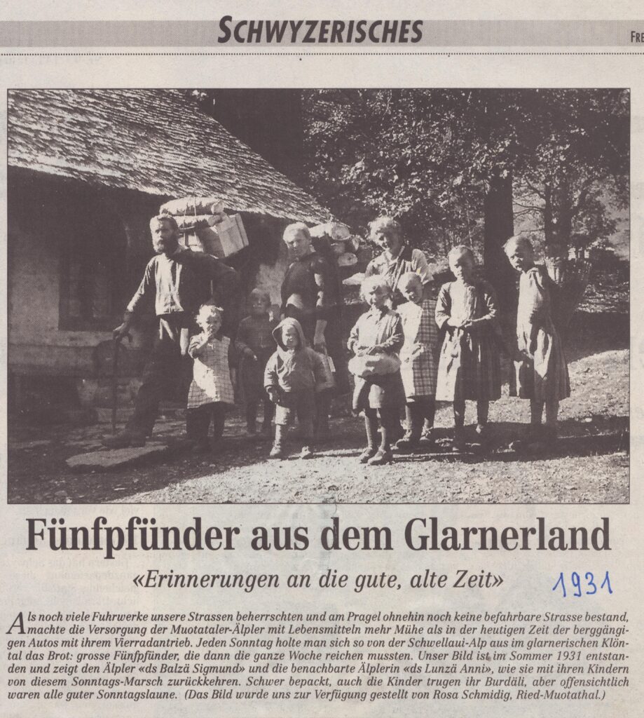 ds Balzä i dr Schwellaui
Rosa Schmidig, Bote der Urschweiz, Ze333