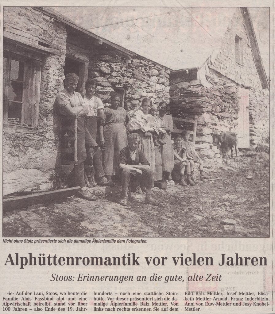 Fassbinds Laui Stoos
Ernst Immoos, Bote der Urschweiz, Ze339