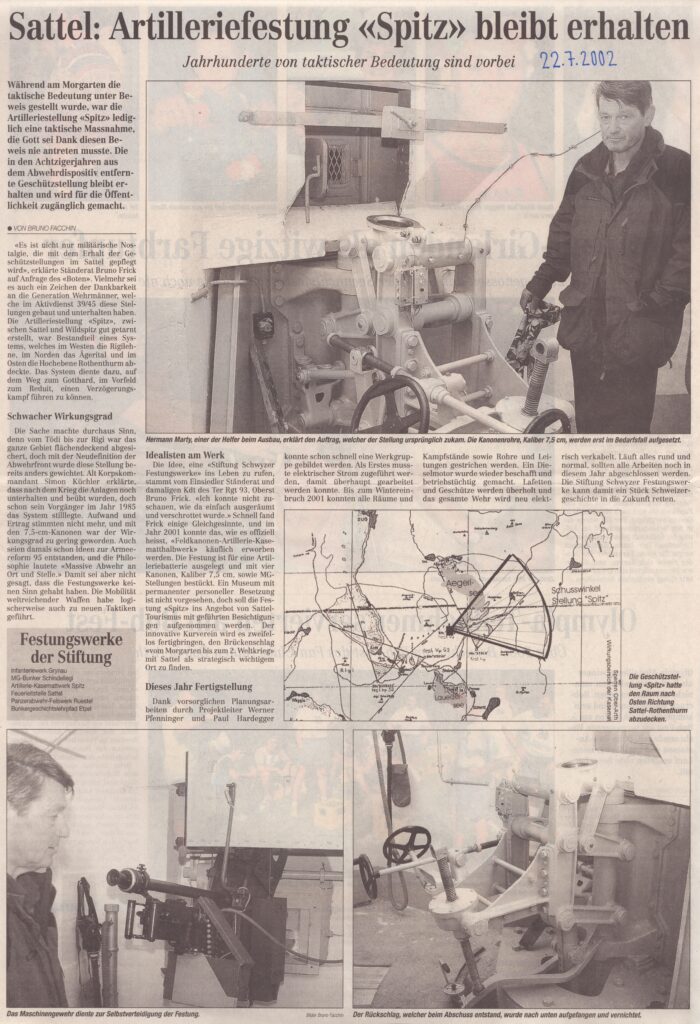 fertig Kalter Krieg
Bruno Facchin, Bote der Urschweiz, 2002, Ze340