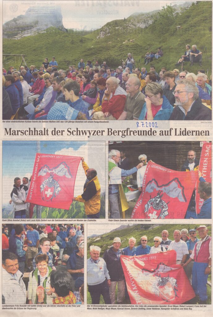 Jubiläum 125 Jahre
Ernst Immoos, Bote der Urschweiz, 2002, Ze348