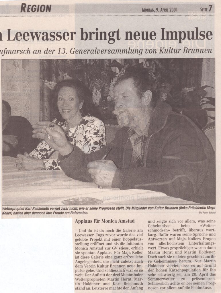 Kultur Brunnen
Roger Bürgler, Bote der Urschweiz, 2001, Ze373