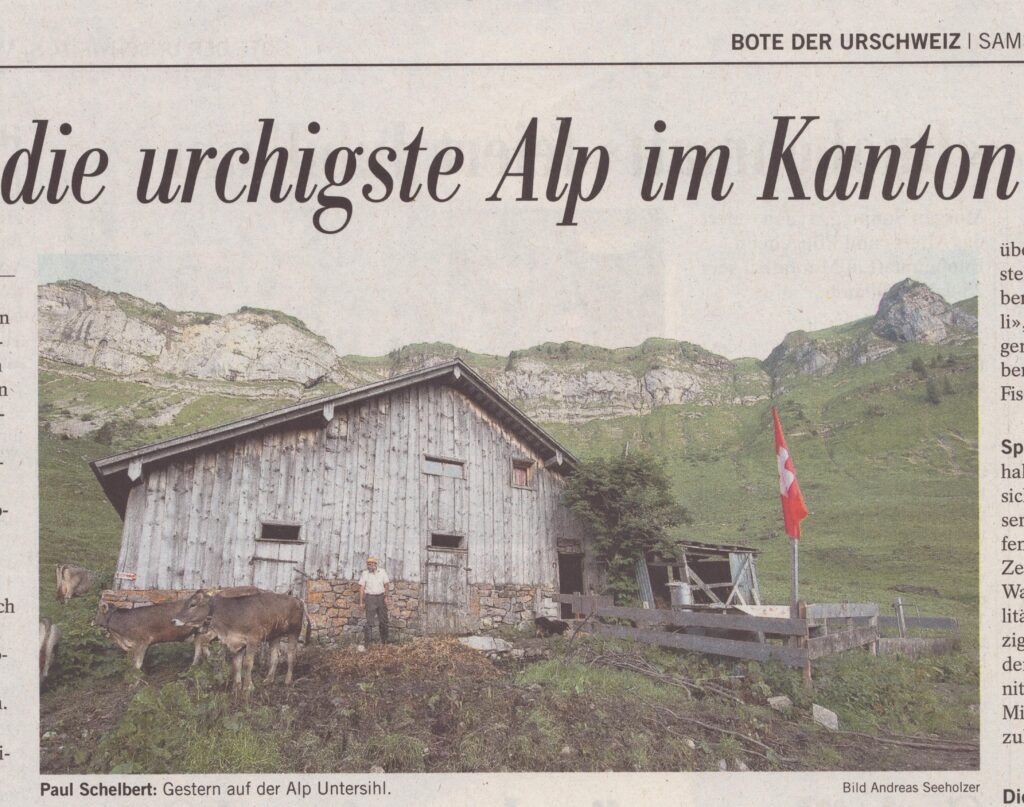 Alp Untersihl
Andreas Seeholzer, Bote der Urschweiz, 2012, Ze375