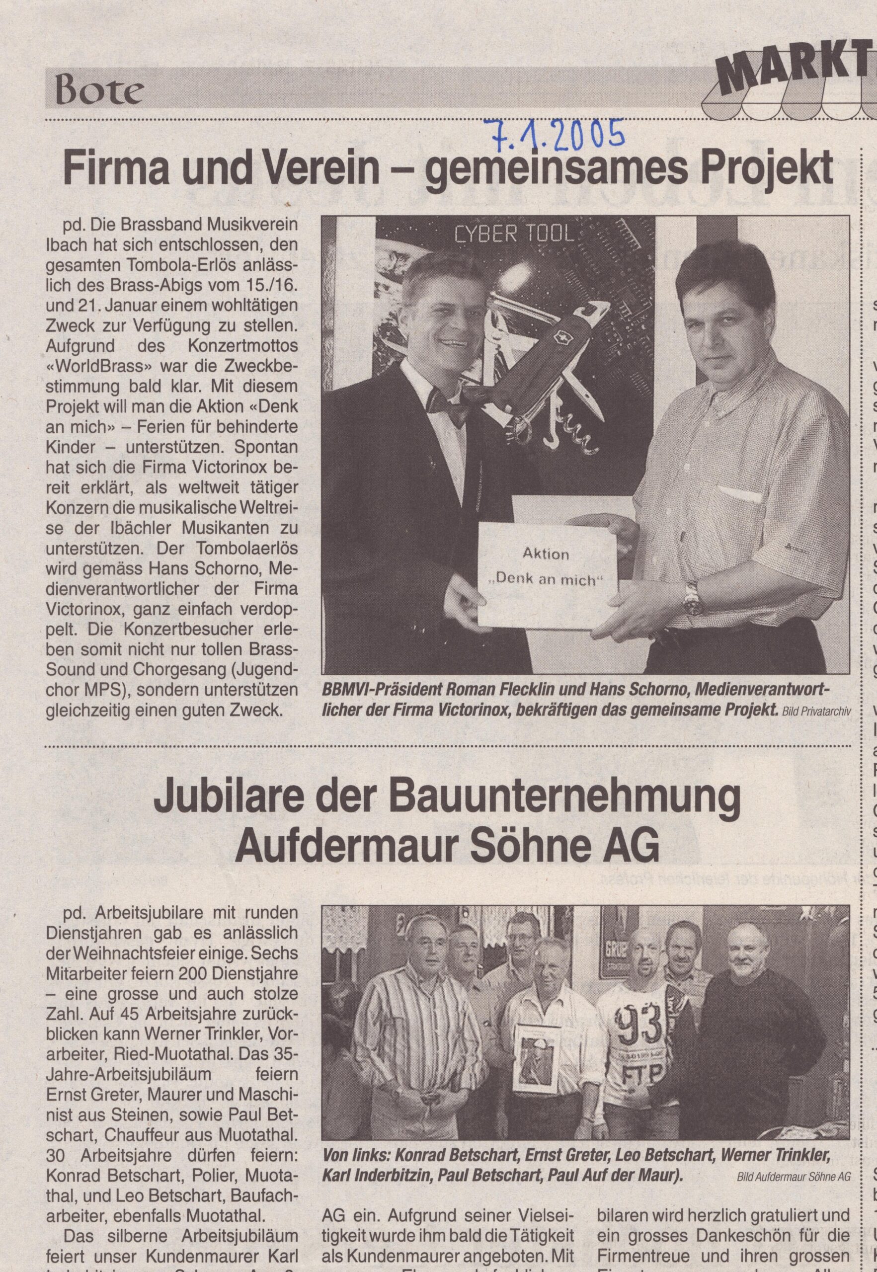 Brass Band Ibach
pd, Bote der Urschweiz, 2005, ZeVic79