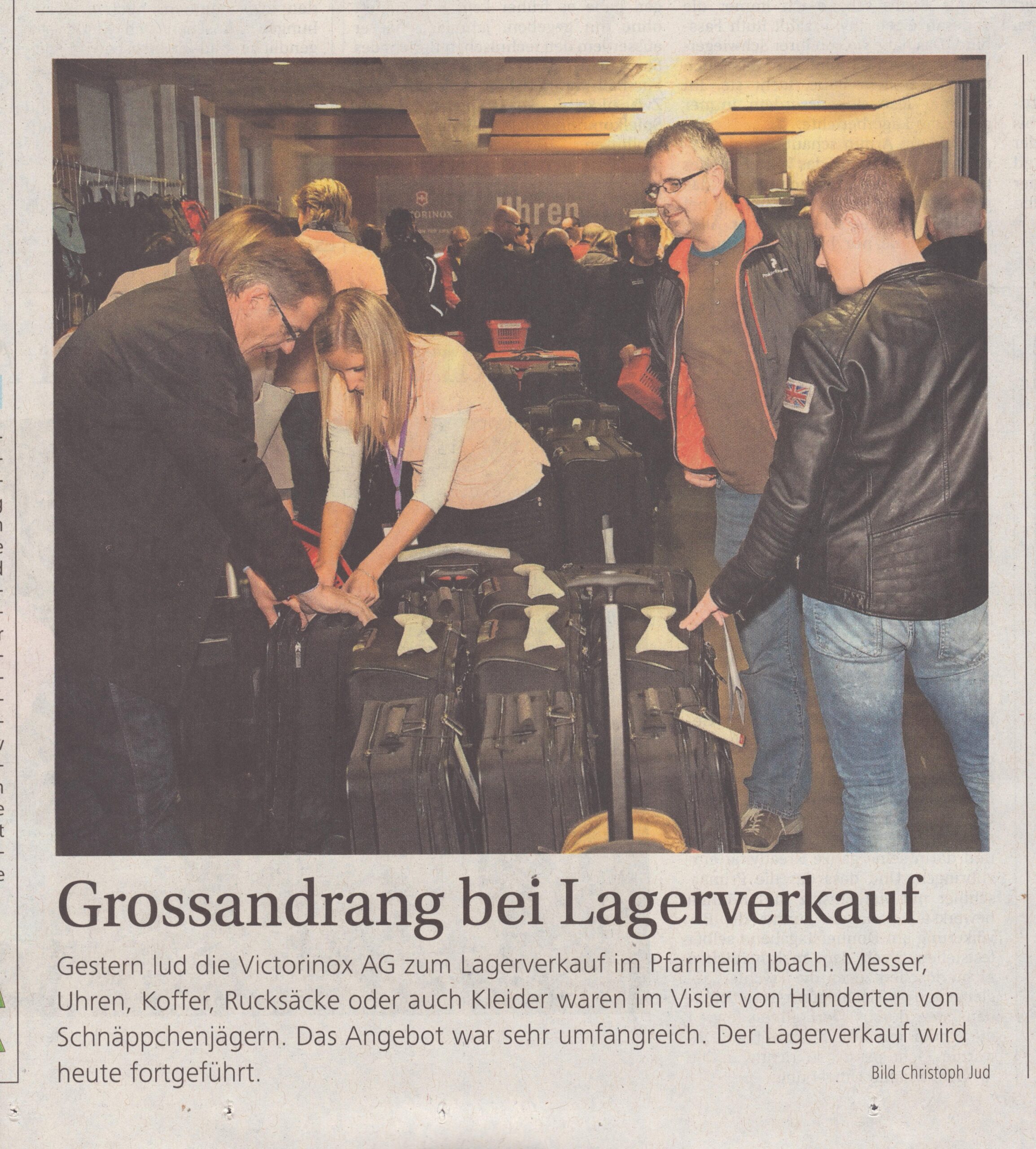 Pfarrheim Ibach
Christoph Jud, Bote der Urschweiz, ZeVic80