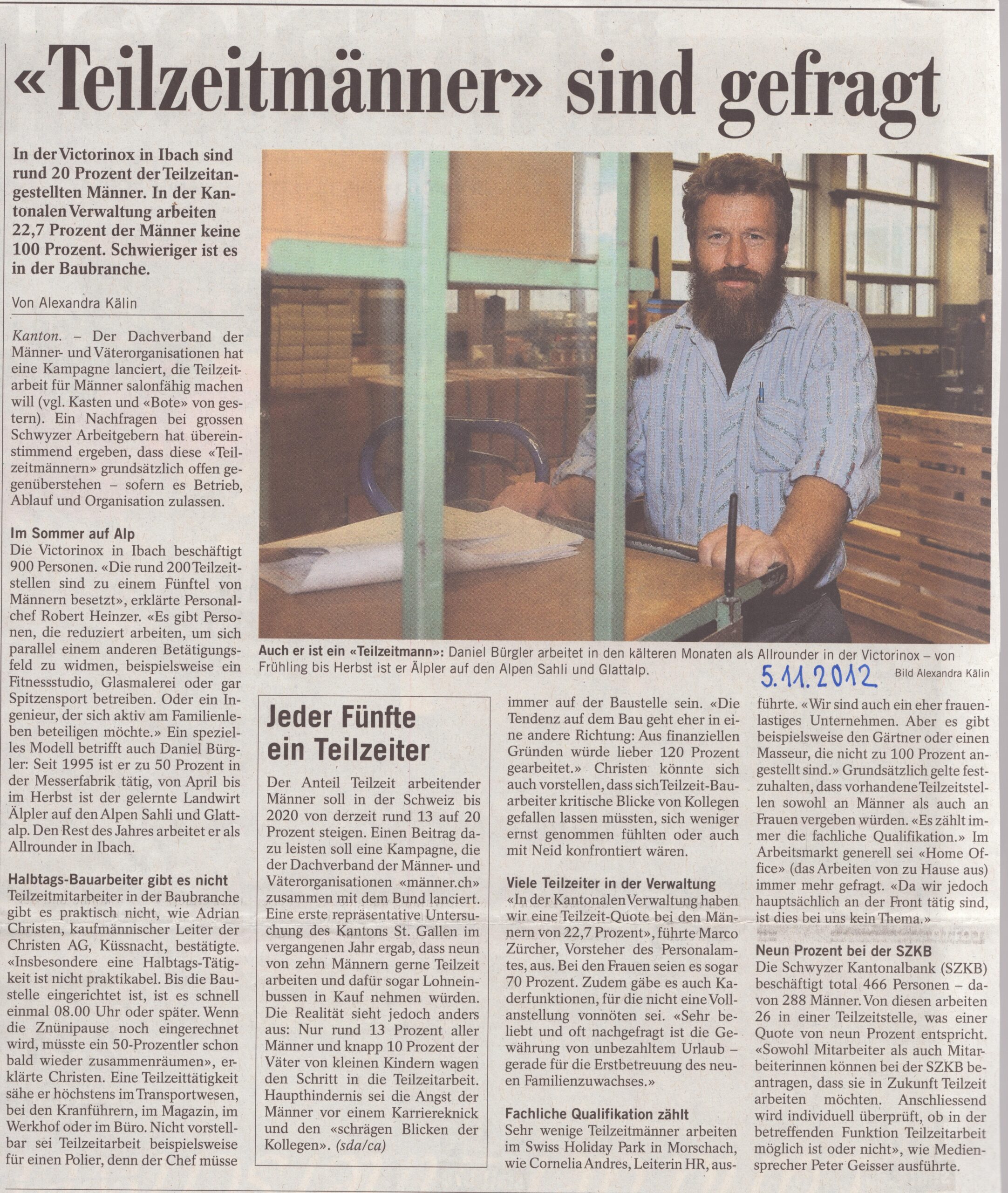 Daniel Bürgler
Alexandra Kälin, Bote der Urschweiz, 2012, ZeVic90