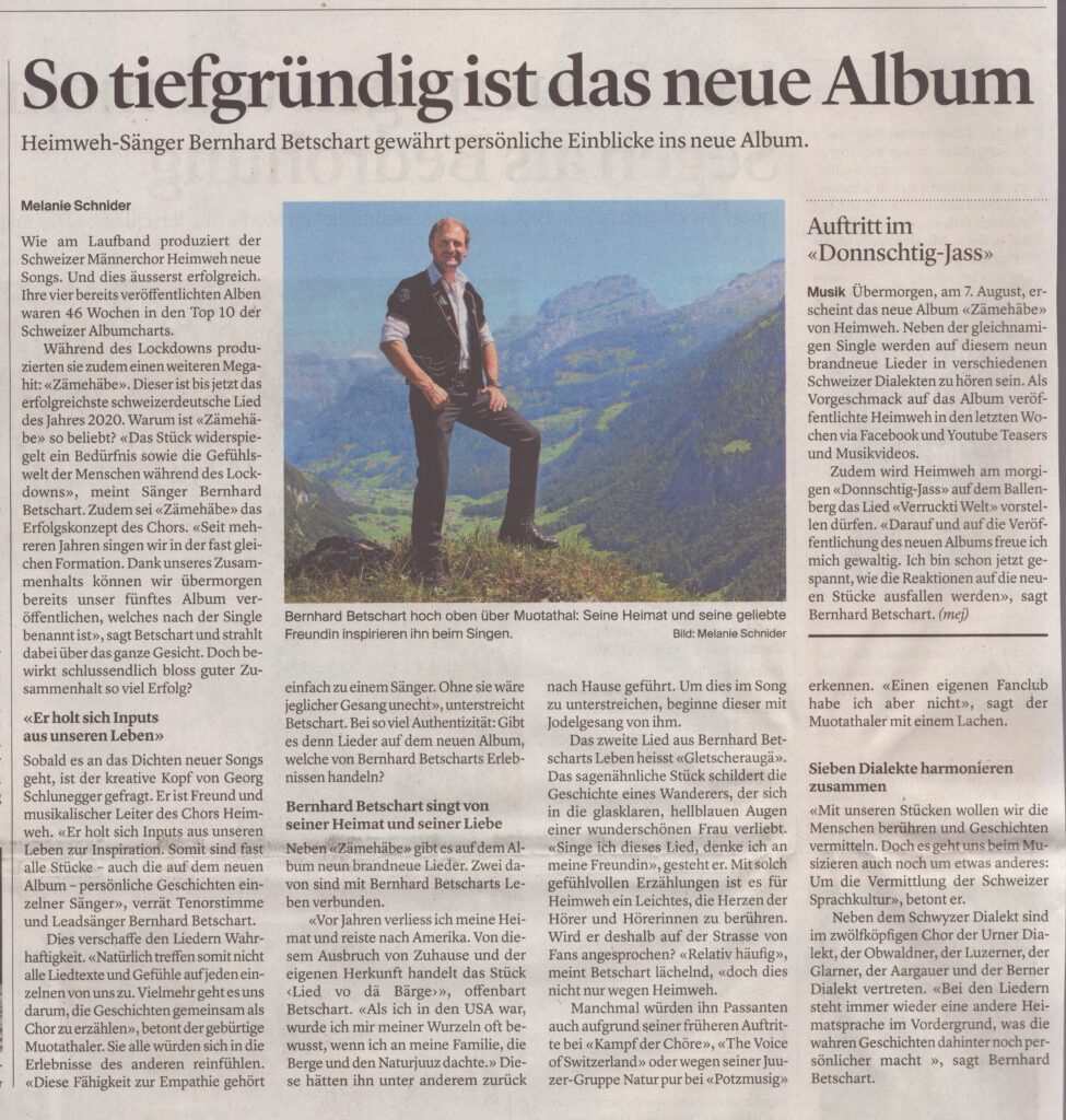 Bernhard Betschart
Melanie Schnider, Ze394