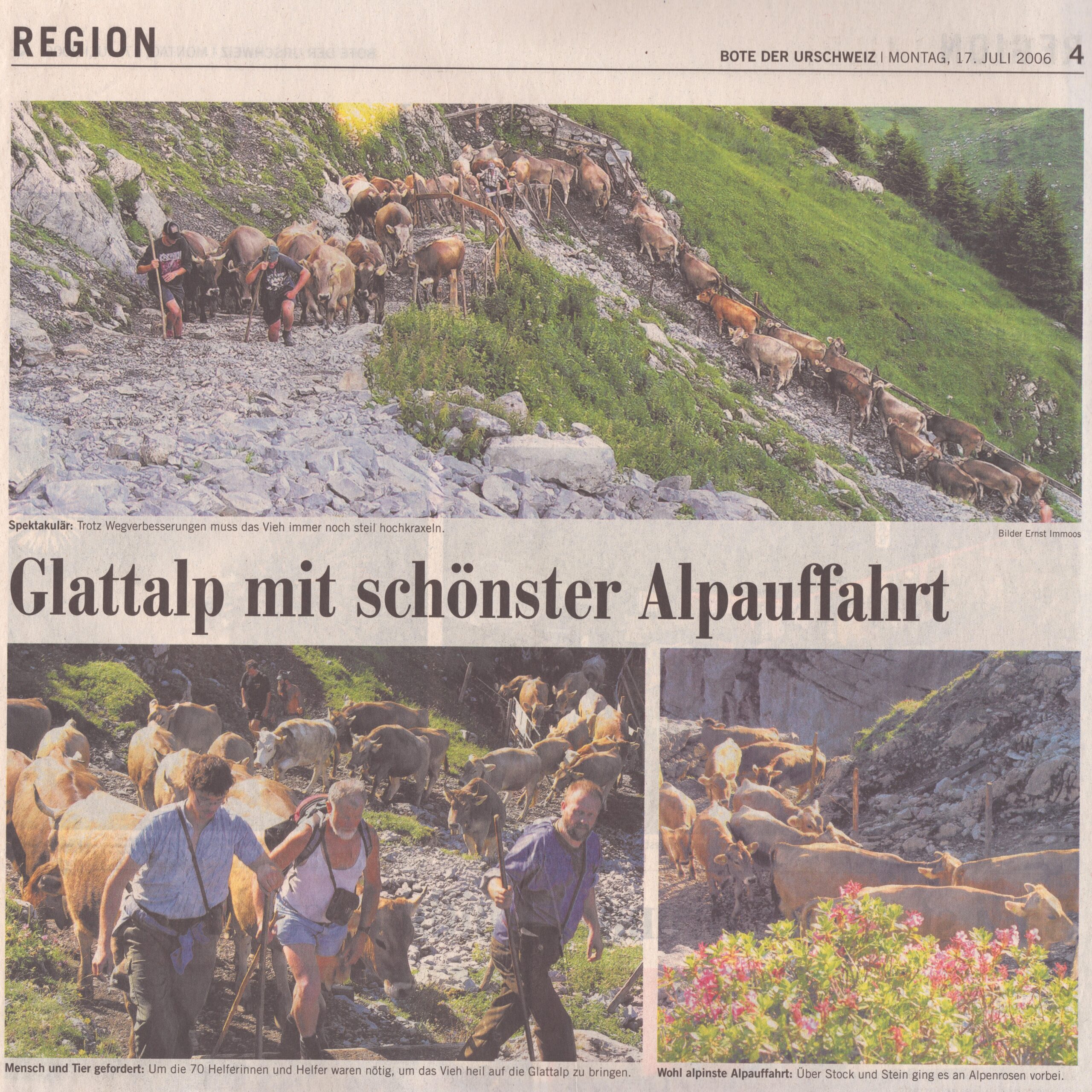 Ernst Immoos, Bote der Urschweiz, 2006, Ze409