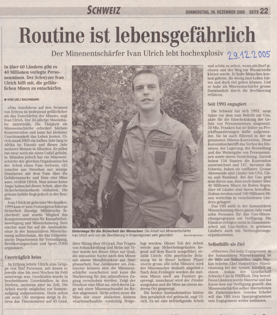 Iwan Ulrich
Ueli Bachmann, Bote der Urschweiz, 2005, Ze434