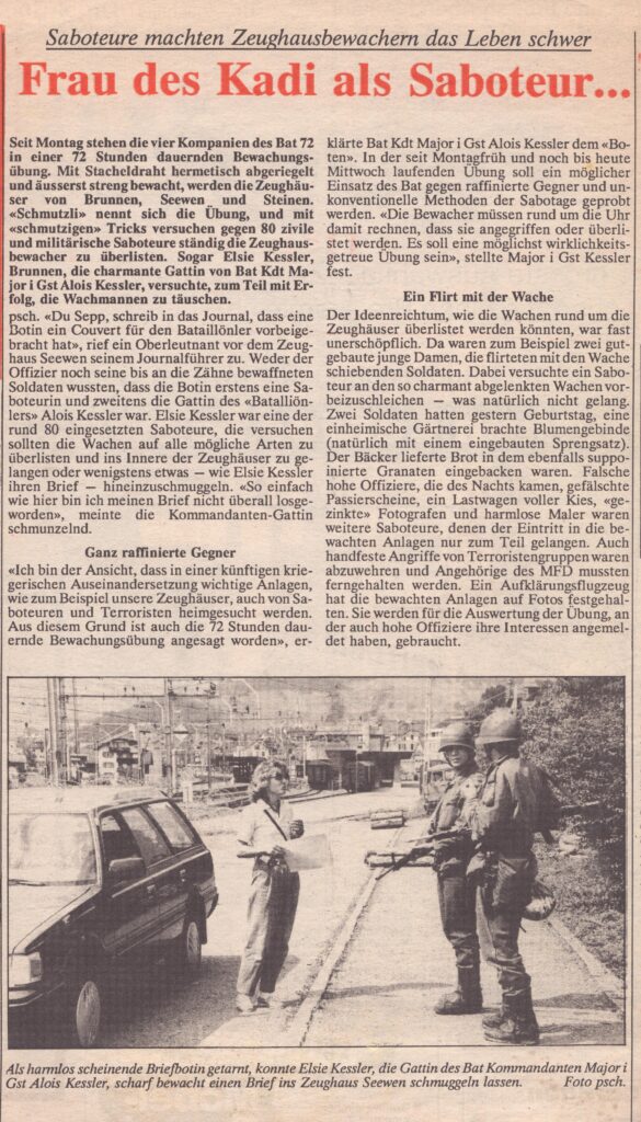 Peter Scheidegger, Bote der Urschweiz, 1985, Ze437