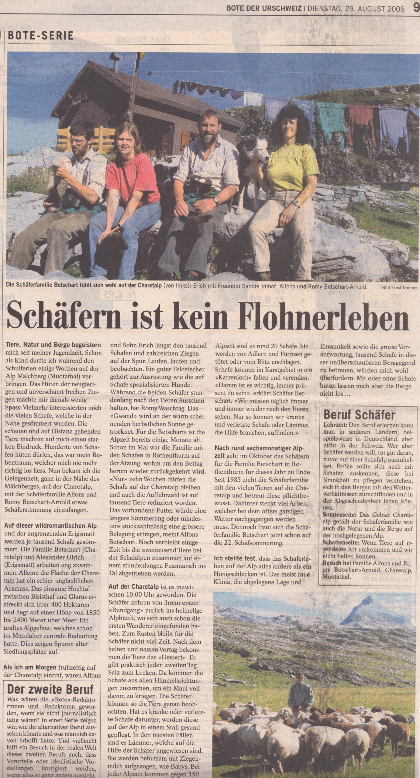 Charetalp
Ernst Immoos, Bote der Urschweiz, 2006, Ze439