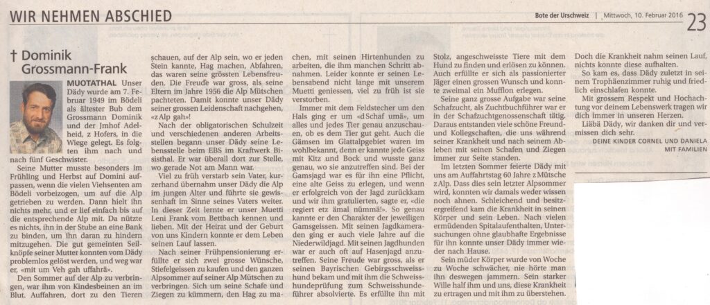 Schäfer, Mütschen, Muotathal, 2016, ZeMemor16