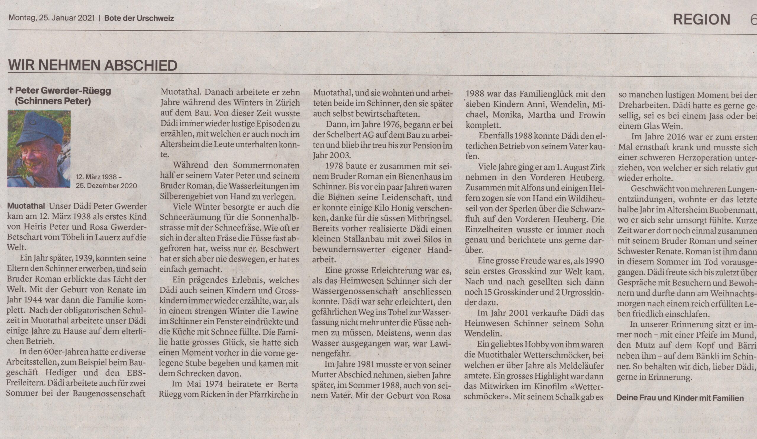 Landwirt, Schinner, Muotathal, 2021, ZeMemor2