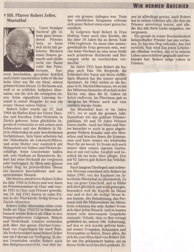 Pfarrhelfer, Muotathal, ZeMemor5